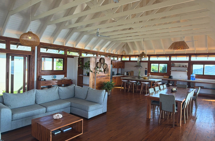 Living area at Makana 7 in Ponta Mamoli
