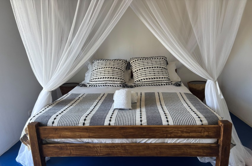 close up of bedroom 2 at Surfers spot in Ponta do Ouro